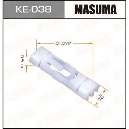 Retainer clip Masuma plastic, KE-038