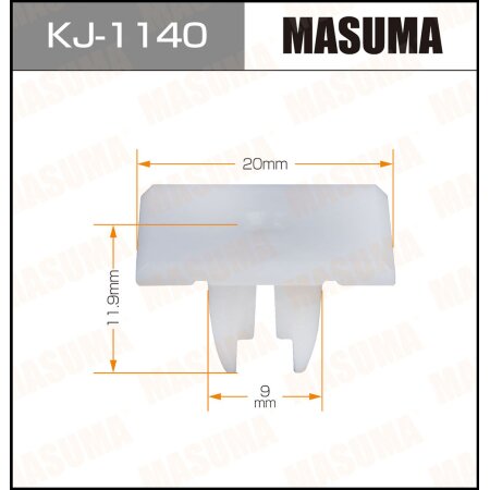 Retainer clip Masuma plastic, KJ-1140