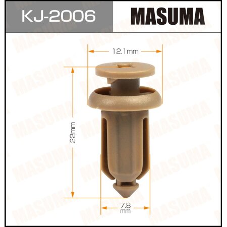 Retainer clip Masuma plastic, KJ-2006