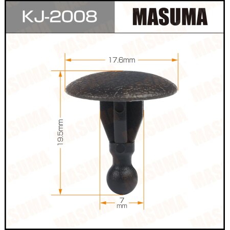 Retainer clip Masuma plastic, KJ-2008