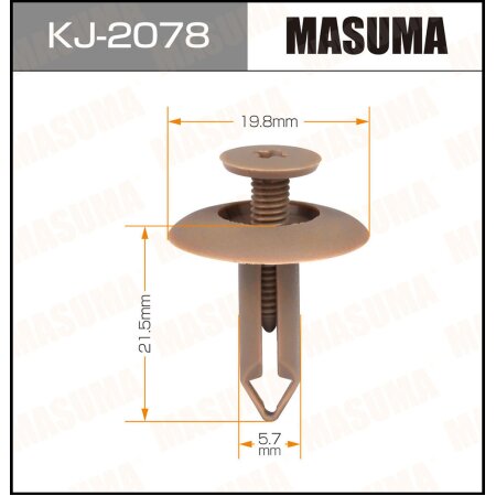 Retainer clip Masuma plastic, KJ-2078