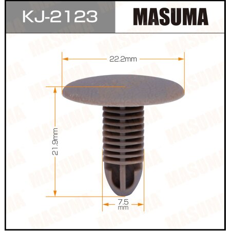 Retainer clip Masuma plastic, KJ-2123