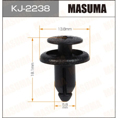 Retainer clip Masuma plastic, KJ-2238