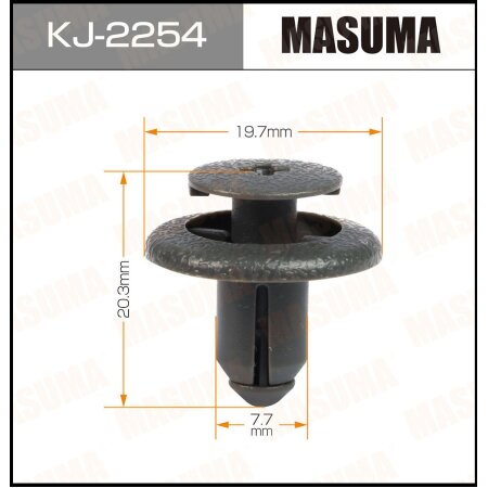 Retainer clip Masuma plastic, KJ-2254