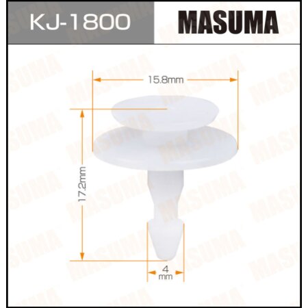 Retainer clip Masuma plastic, KJ-1800