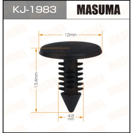 Retainer clip Masuma plastic, KJ-1983