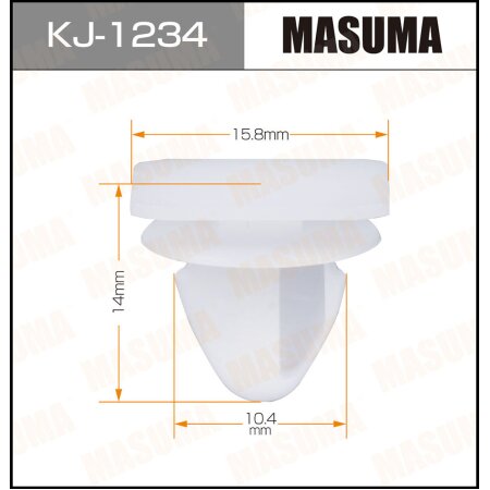 Retainer clip Masuma plastic, KJ-1234