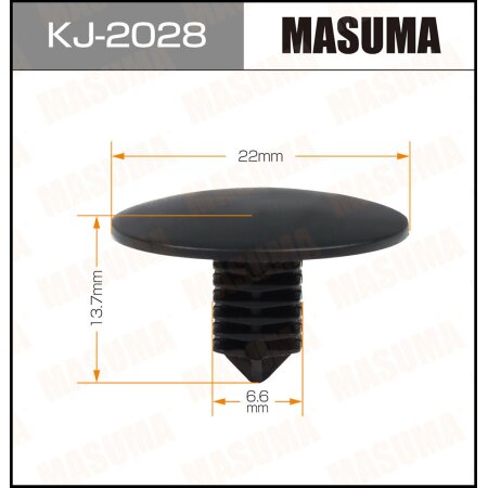 Retainer clip Masuma plastic, KJ-2028