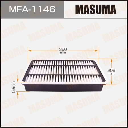 Air filter Masuma, MFA-1146