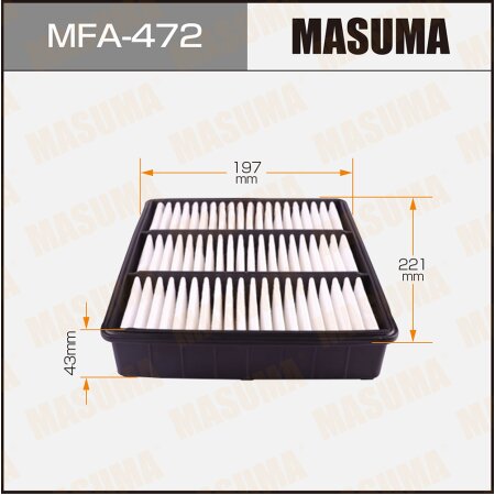 Air filter Masuma, MFA-472