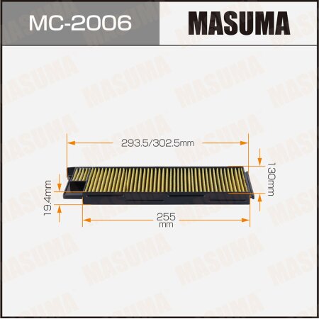 Cabin air filter Masuma, MC-2006