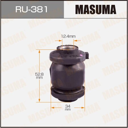 Silent block suspension bush Masuma, RU-381