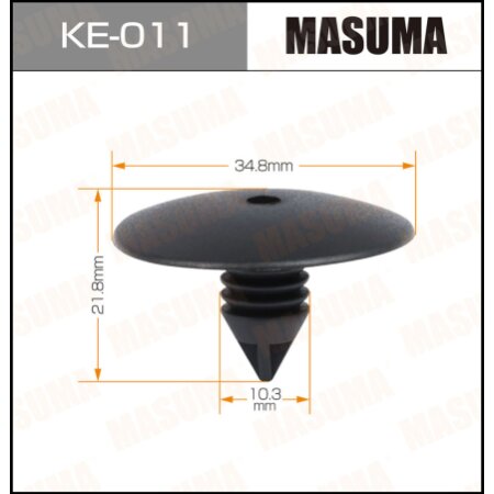 Retainer clip Masuma plastic, KE-011