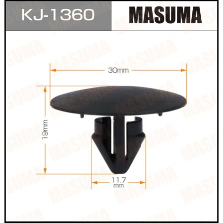 Retainer clip Masuma plastic, KJ-1360