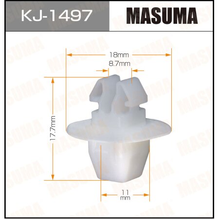 Retainer clip Masuma plastic, KJ-1497