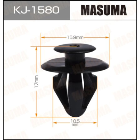 Retainer clip Masuma plastic, KJ-1580