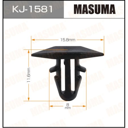 Retainer clip Masuma plastic, KJ-1581