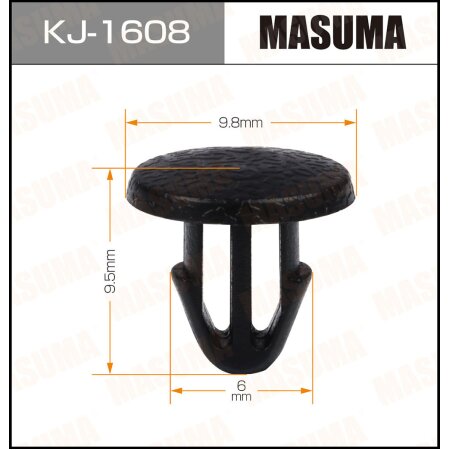 Retainer clip Masuma plastic, KJ-1608