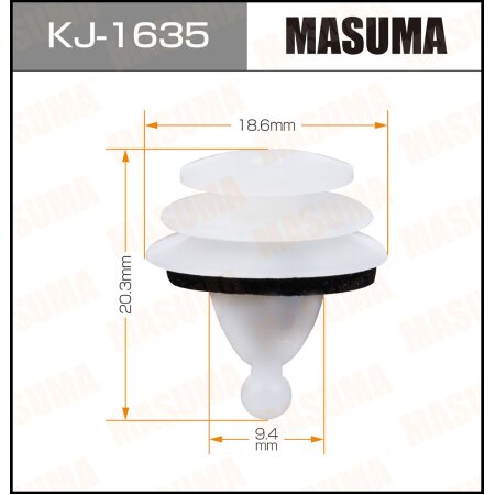 Retainer clip Masuma plastic, KJ-1635