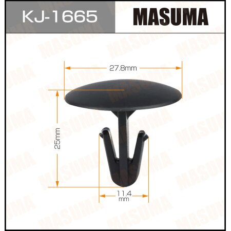 Retainer clip Masuma plastic, KJ-1665