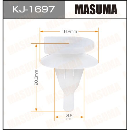 Retainer clip Masuma plastic, KJ-1697