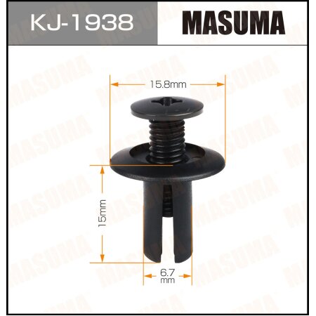 Retainer clip Masuma plastic, KJ-1938