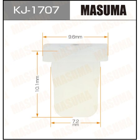 Retainer clip Masuma plastic, KJ-1707