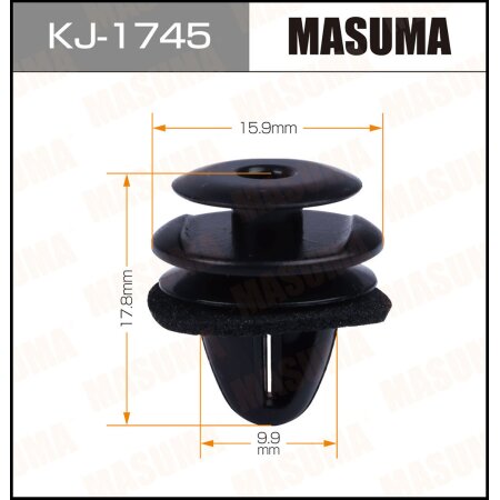 Retainer clip Masuma plastic, KJ-1745