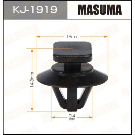 Retainer clip Masuma plastic, KJ-1919