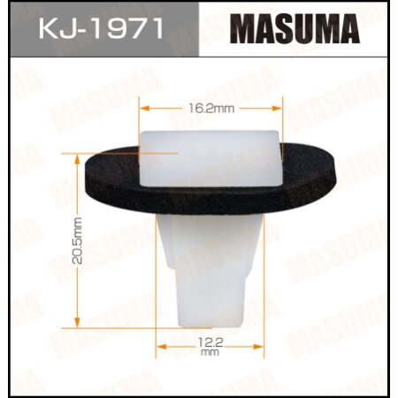 Retainer clip Masuma plastic, KJ-1971