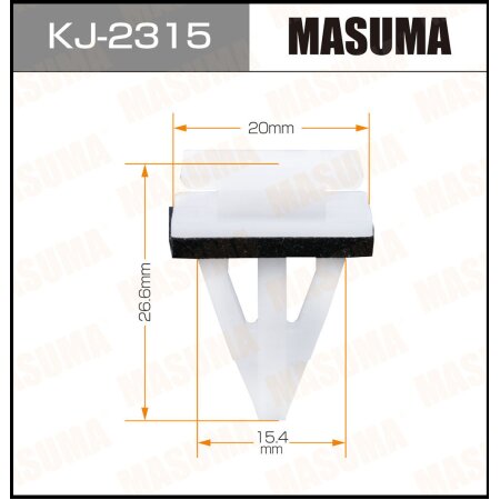 Retainer clip Masuma plastic, KJ-2315