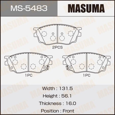 Brake pads Masuma, MS-5483