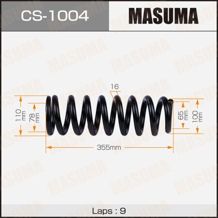 Coil spring Masuma, CS-1004