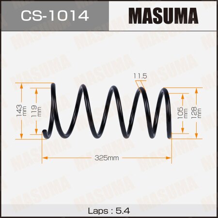 Coil spring Masuma, CS-1014