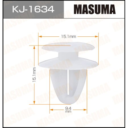 Retainer clip Masuma plastic, KJ-1634