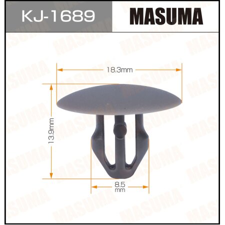 Retainer clip Masuma plastic, KJ-1689