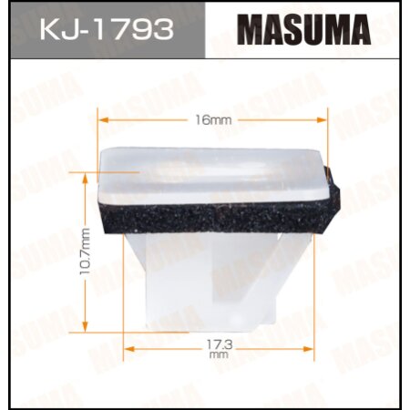 Retainer clip Masuma plastic, KJ-1793