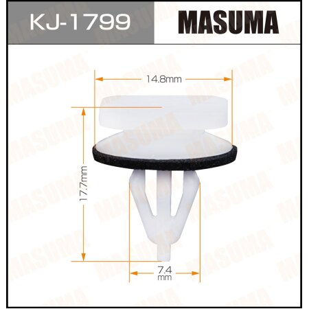 Retainer clip Masuma plastic, KJ-1799