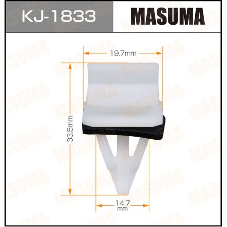 Retainer clip Masuma plastic, KJ-1833