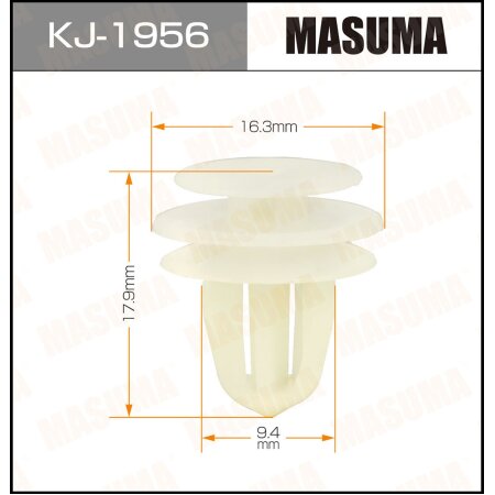 Retainer clip Masuma plastic, KJ-1956