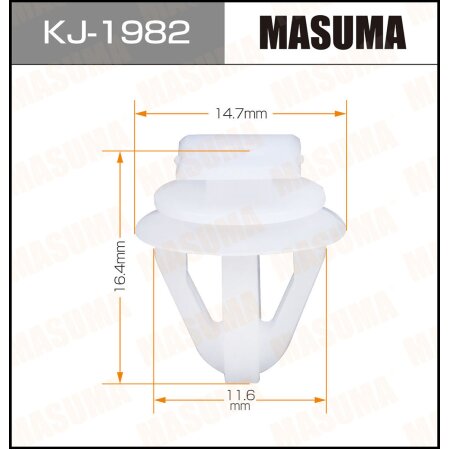 Retainer clip Masuma plastic, KJ-1982