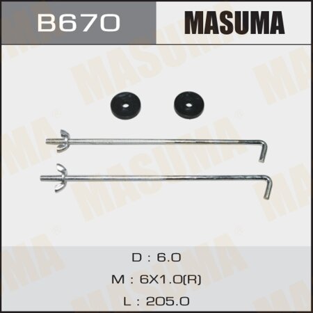 Car battery mount Masuma L=200 mm, B670