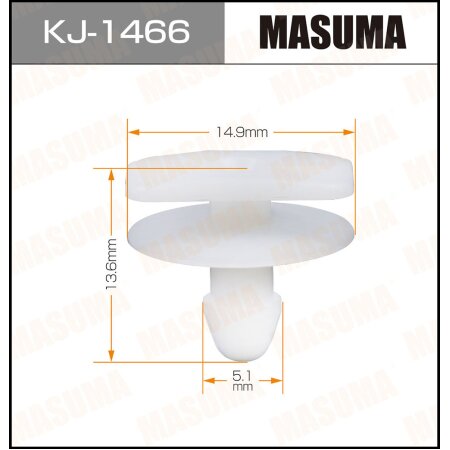 Retainer clip Masuma plastic, KJ-1466