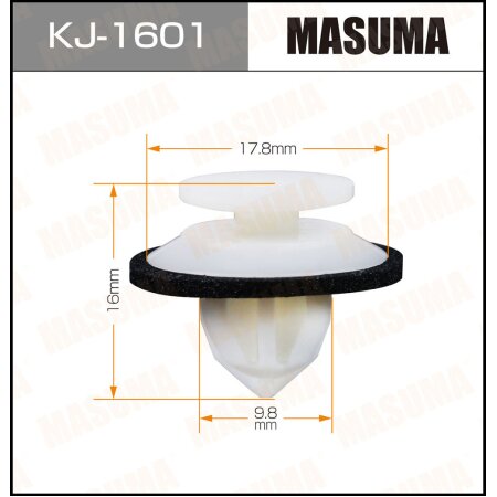 Retainer clip Masuma plastic, KJ-1601