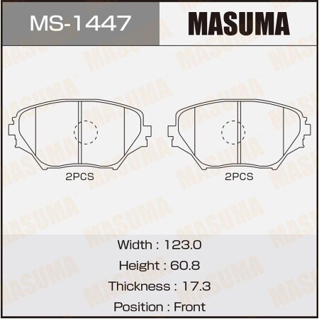 Brake pads Masuma, MS-1447