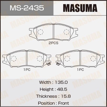 Brake pads Masuma, MS-2435