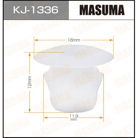 Retainer clip Masuma plastic, KJ-1336