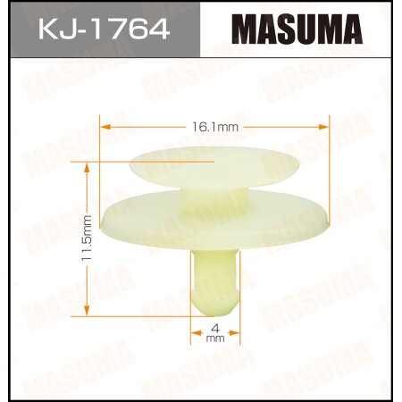 Retainer clip Masuma plastic, KJ-1764