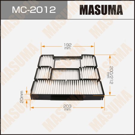 Cabin air filter Masuma, MC-2012