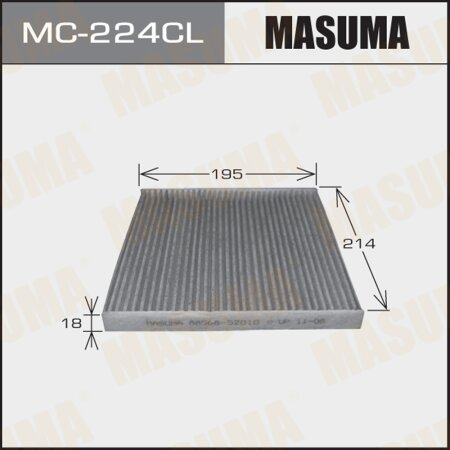 Cabin air filter Masuma charcoal, MC-224CL